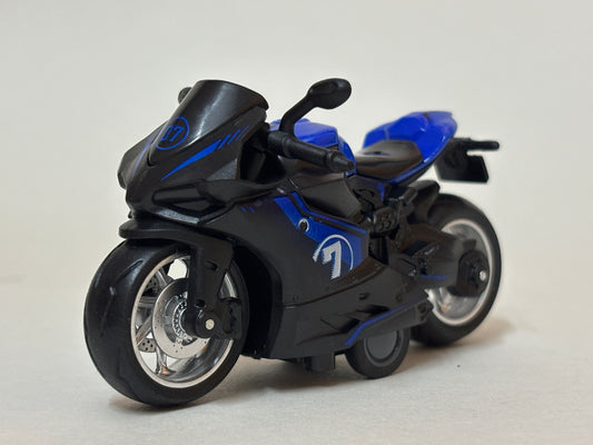 Pakka Racer Pull back Diecast Motorcycle – Collectible Metal Toy Bike