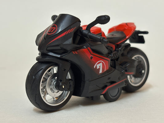 Pakka Racer Pull back Diecast Motorcycle – Collectible Metal Toy Bike